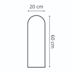 Polsterpaneel Khaki 20 cm